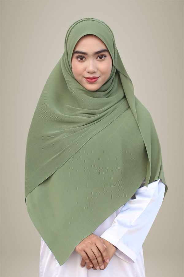 Hasna Pleated Plain - Bamboo Hasna Pleated Plain - Bamboo